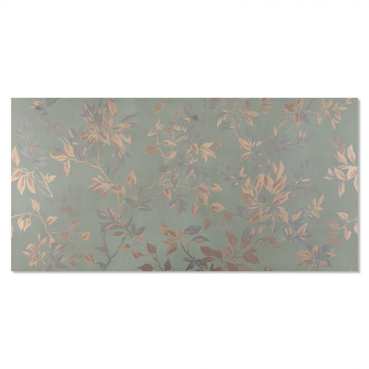 Klinker Delicate Grøn Blomster Mat 60x120 cm-1